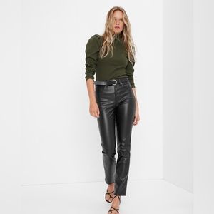 Gap faux leather pants, size 16 like new